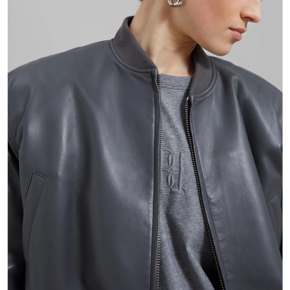 The Frankie Shop Micky cropped bomber jacket NWT - Picture 5 of 6